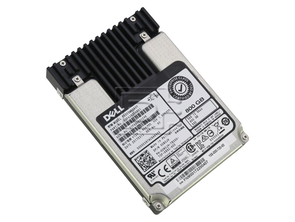 Dell 800GB 12G 2.5INCH MLC WI SAS (0CN3JH-RFB) thumbnail