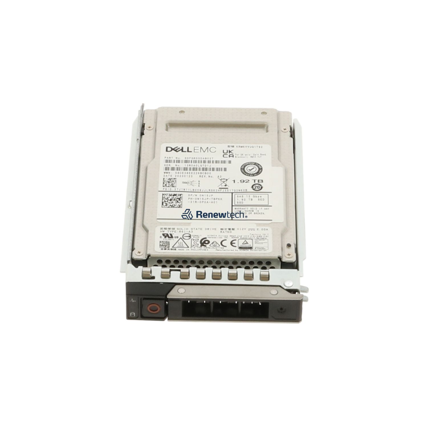 DELL 345-BCSK-RFB internal solid state drive 1,92 TB 2.5" SAS (345-BCSK-RFB) thumbnail