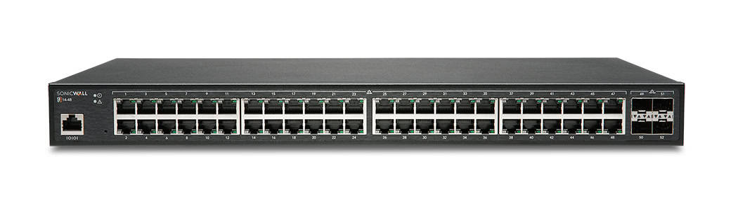 SonicWall SWS14-48 Managed L2 Gigabit Ethernet (10/100/1000) 1U Zwart (02-SSC-2465) thumbnail