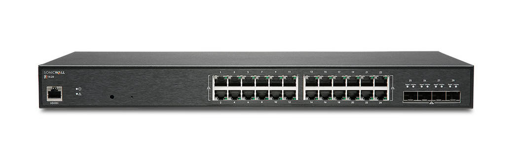 SonicWall SWS14-24 Managed L2 Gigabit Ethernet (10/100/1000) 1U Zwart (02-SSC-2467) thumbnail