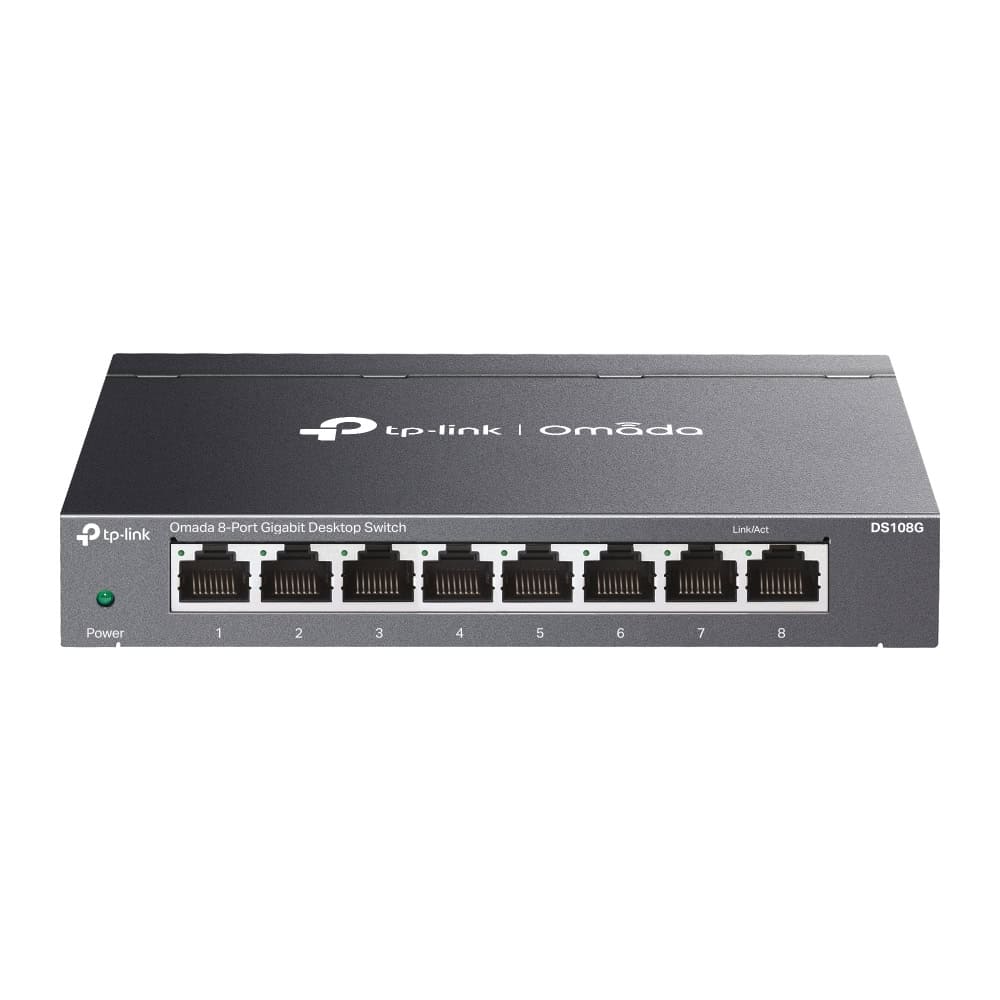 TP-Link Omada DS108G netwerk-switch Unmanaged Gigabit Ethernet (10/100/1000) Zwart (DS108G) thumbnail