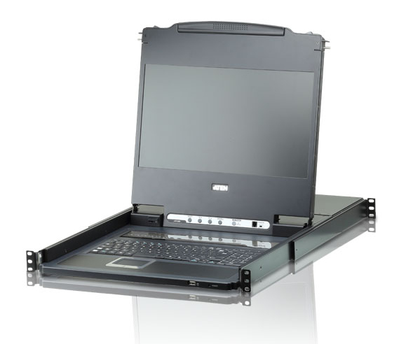ATEN CL6708MW rack console 43,9 cm (17.3") Zwart 1U (CL6708MW-ATA-2XK06FG) thumbnail