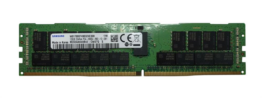 SAMSUNG 128GB (1*128GB) 2S4RX4 PC4-21300V-R DDR4-2666MHZ RDIMM (M393AAK40B42-CWD) thumbnail