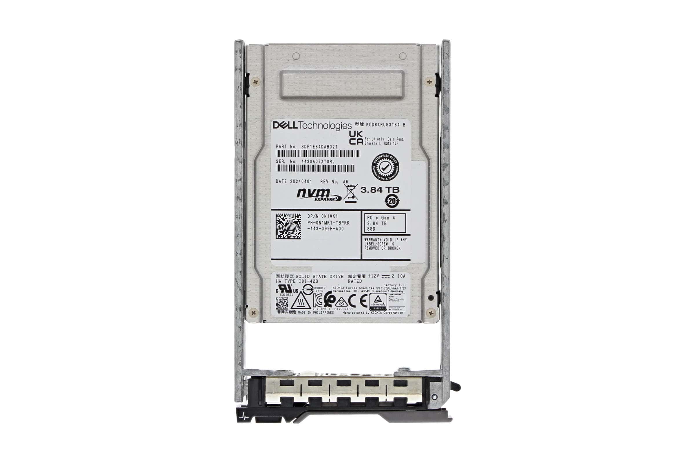 Dell 3.84TB SSD SFF NVMe PCI-e (N1MK1-RFB) thumbnail