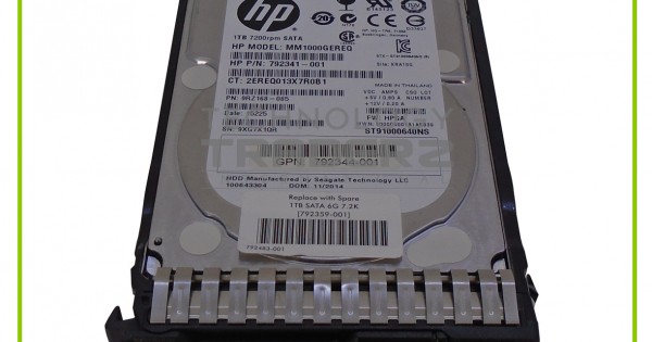 HP DRV 1TB 6G 7.2K 2.5 SATA SE TL (792342-B21) thumbnail