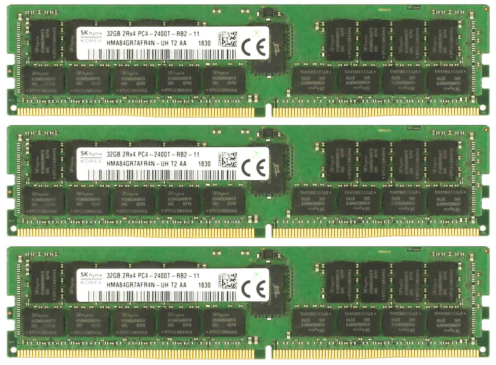 HYNIX 32GB (1*32GB) 2RX4 PC4-19200T-R DDR4-2400MHZ VLP RDIMM (HMAA4GR8AMR4N-UH) thumbnail