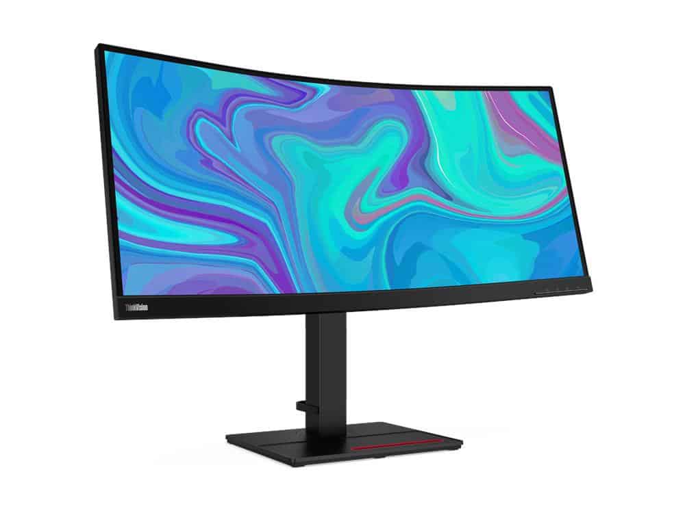 Lenovo ThinkVision T34w-20 computer monitor 86,4 cm (34") 3440 x 1440 Pixels UltraWide Quad HD LCD Zwart (61F3GAT1EU) thumbnail