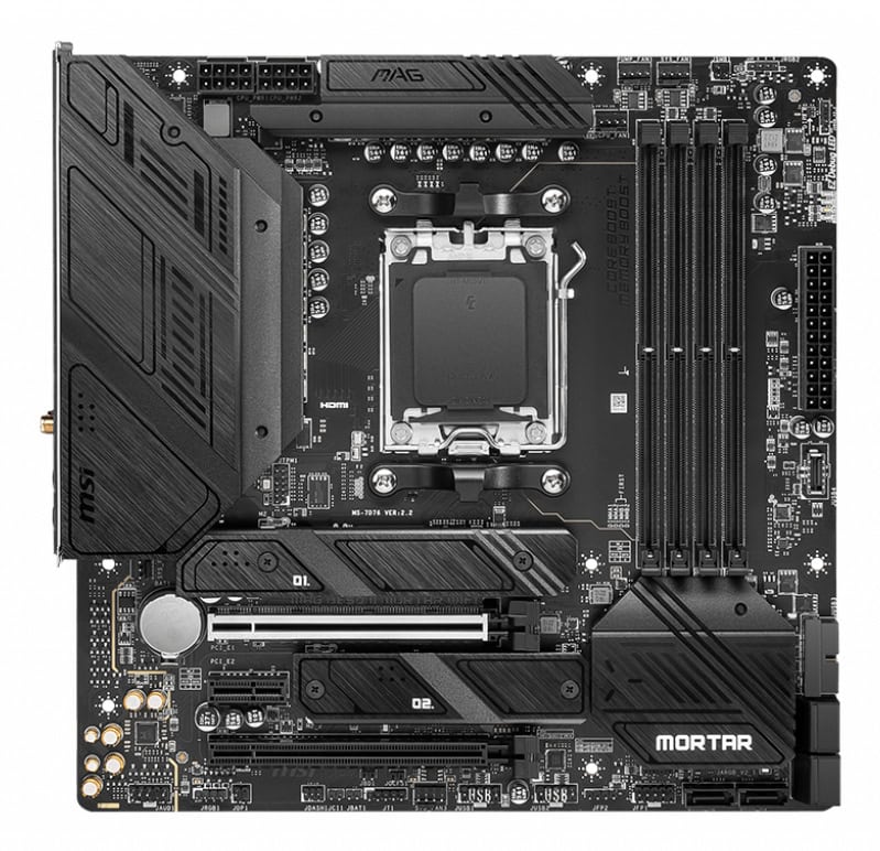 MSI MAG B650M Mortar WIFI AMD B650 Socket AM5 micro ATX (7D76-001R) thumbnail