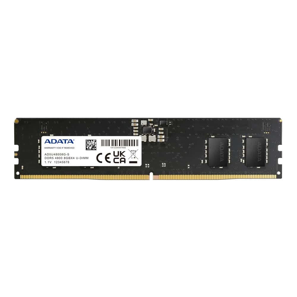 ADATA AD5U48008G-S geheugenmodule 8 GB 1 x 8 GB DDR5 288-pin DIMM ECC (AD5U48008G-S) thumbnail