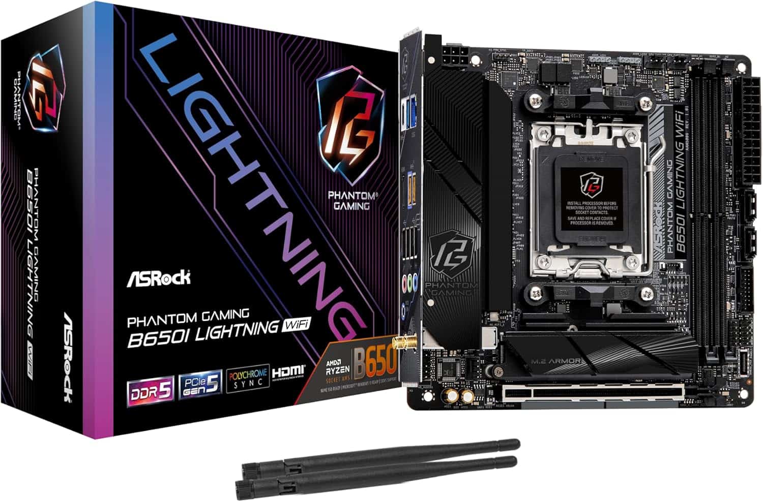 ASRock B650 Rock WiFi7           AM5 ATX (90-MXBUY0-A0UAYZ) thumbnail