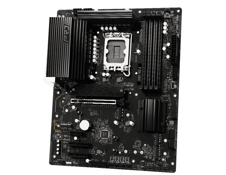 ASRock MB Sc LGA1851 Z890 PRO-A - Intel Z890 - 4xDDR5 - 1xDP - 1xHDMI - 1xThunderbolt - WI-FI (Z890PRO-A) thumbnail