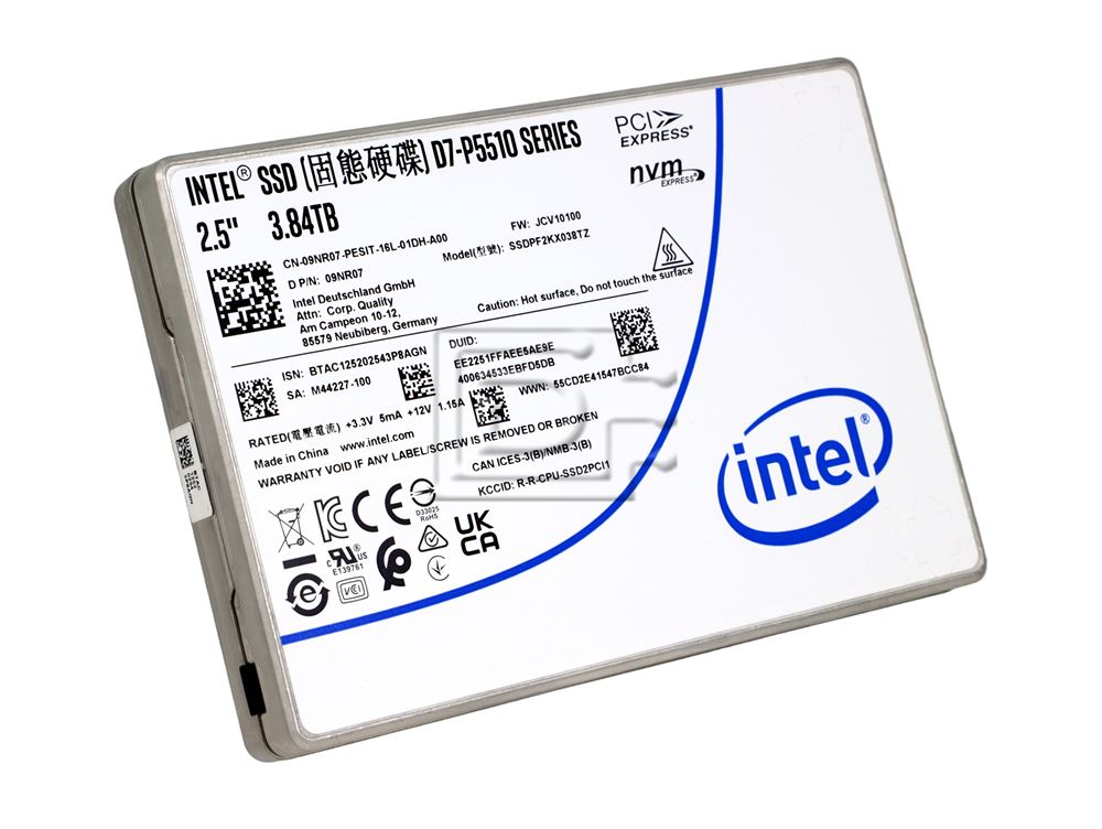 Intel SSD/P5520 3.84TB E1.S 9.5mm PCIe OPAL (SSDPFUKX038T1OZ) thumbnail