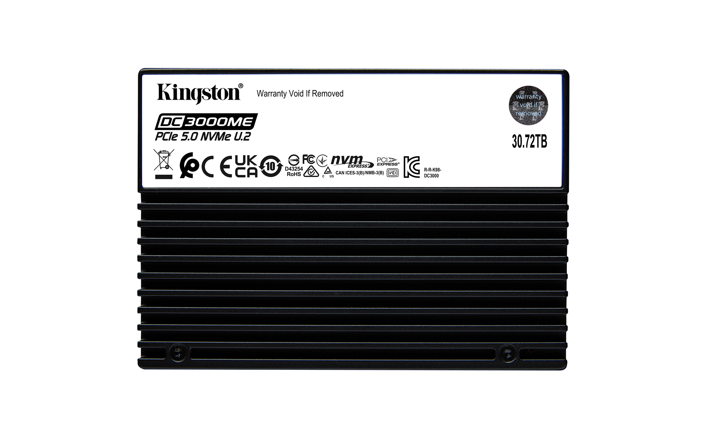 Kingston Technology 30,7TB DC3000ME U.2 PCIe 5.0 NVMe TCG Opal Enterprise SSD (SEDC3000ME/30T7) thumbnail