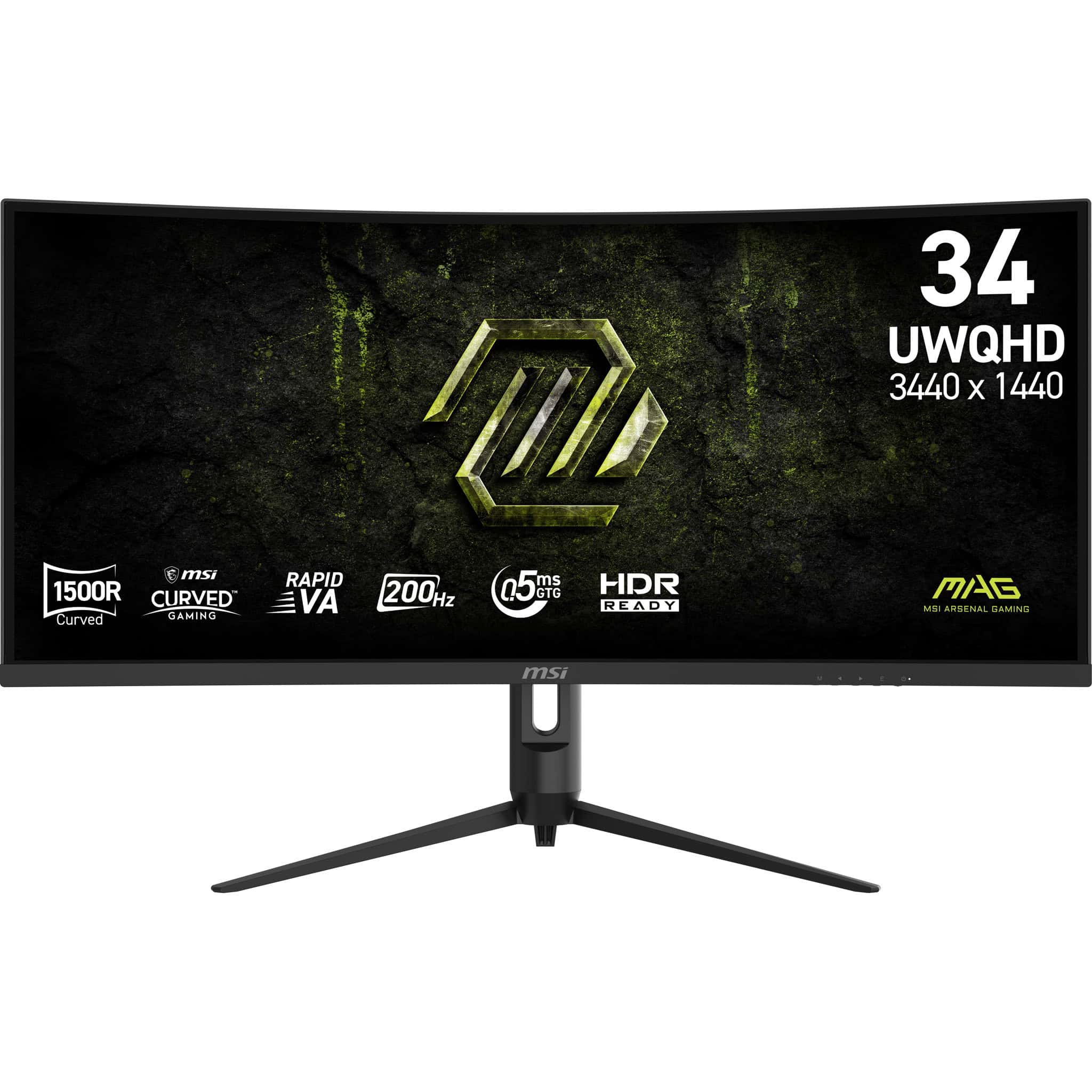 MSI MAG 342CQRF E20 computer monitor 86,4 cm (34") 3440 x 1440 Pixels UltraWide Quad HD LCD Zwart (9S6-3DB64H-089) thumbnail