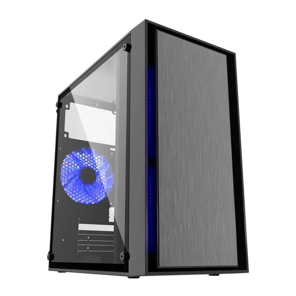 GEMBIRD CCC-FORNAX-960B Gaming design PC case 3 x 12 cm fans blue (CCC-FORNAX-960B) thumbnail