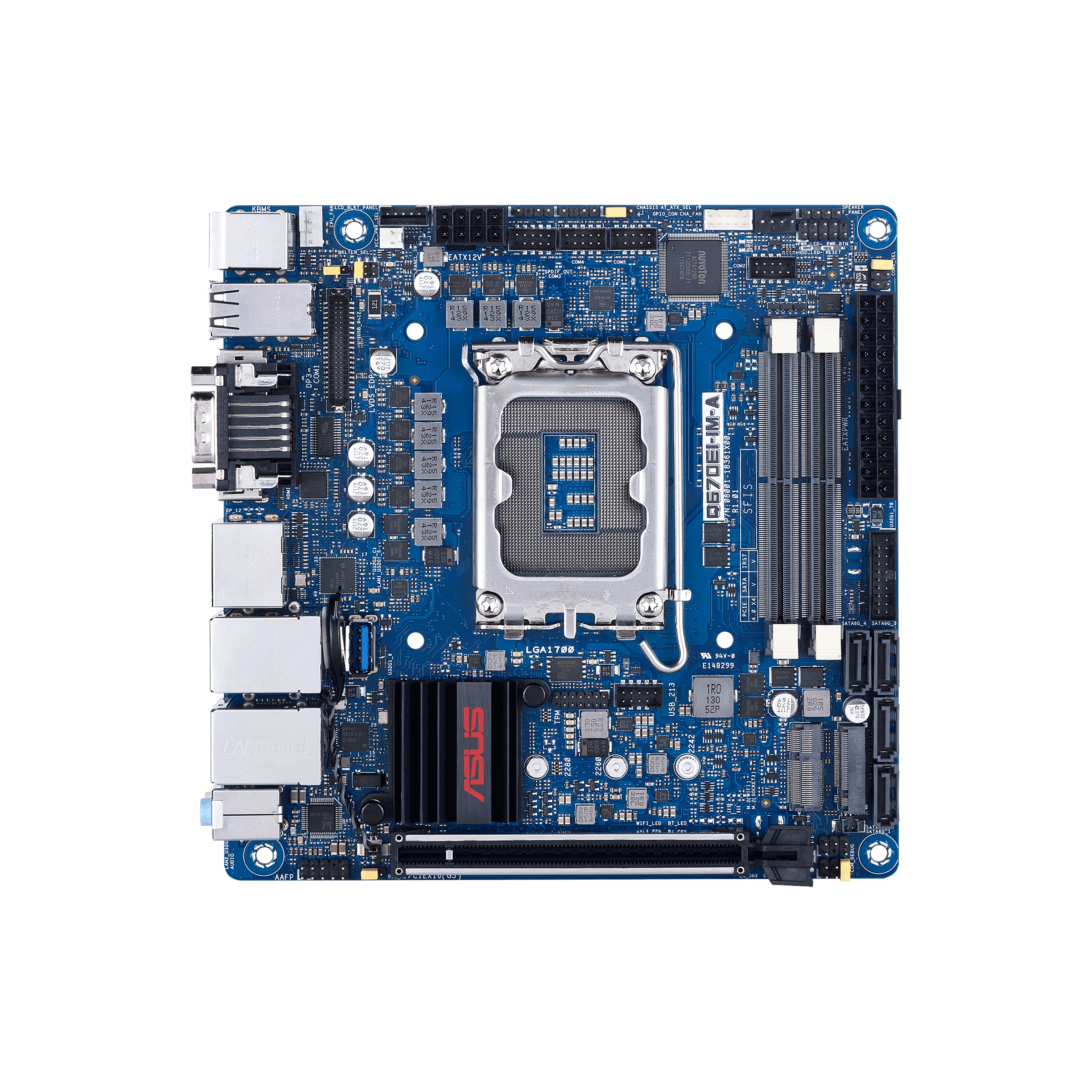 ASUS Q670EI-IM-A S1700/DDR5/3xDP+HDMI/vPro/24-7/mITX (90ME03X0-M0ECY0) thumbnail
