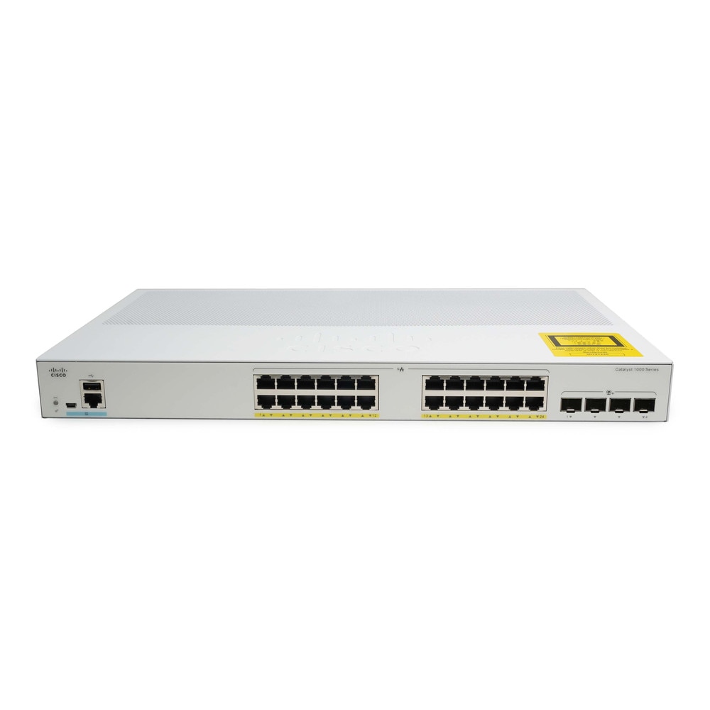 Cisco Refurb/Cat1000 24p GE Full POE 4x10G SFP (C1000-24FP-4X-L-RF) thumbnail