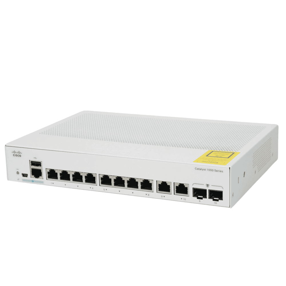 Cisco Refurb/Cat1000 8port GE POE 2x1G SFP (C1000-8P-2G-L-RF) thumbnail