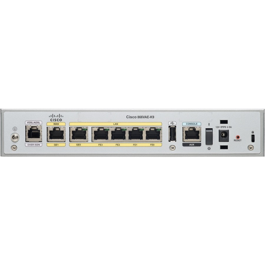 Cisco Refurb/866VAE Secure Routr w/VDSL2/ADSL2 (C866VAE-K9-RF) thumbnail