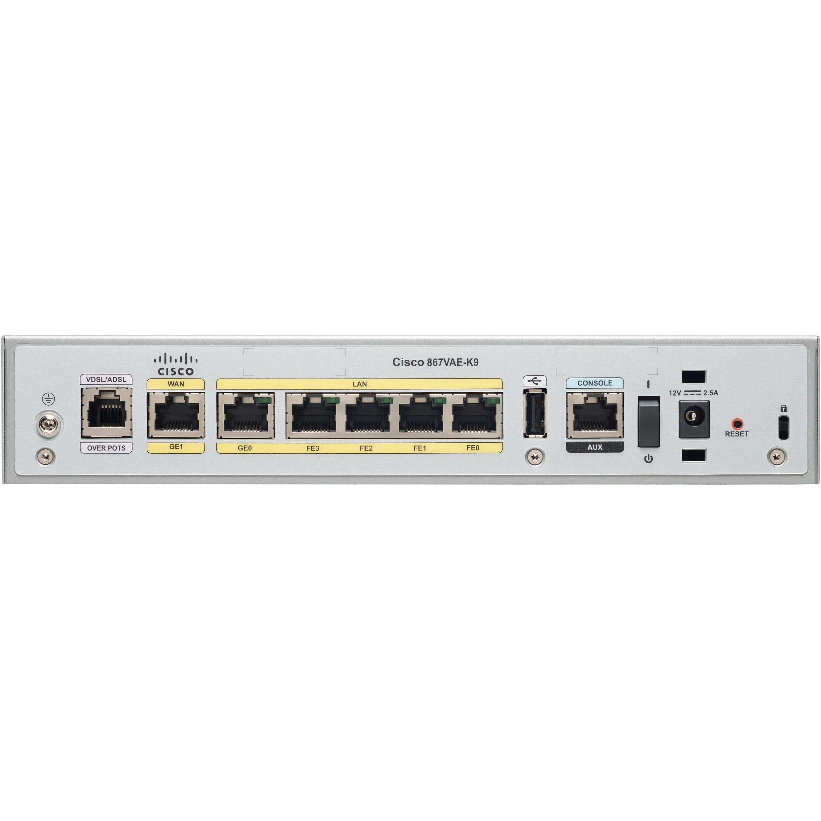 Cisco Refurb/Cisco867VAESecureroutrw/VDSL2/ (C867VAE-K9-RF) thumbnail