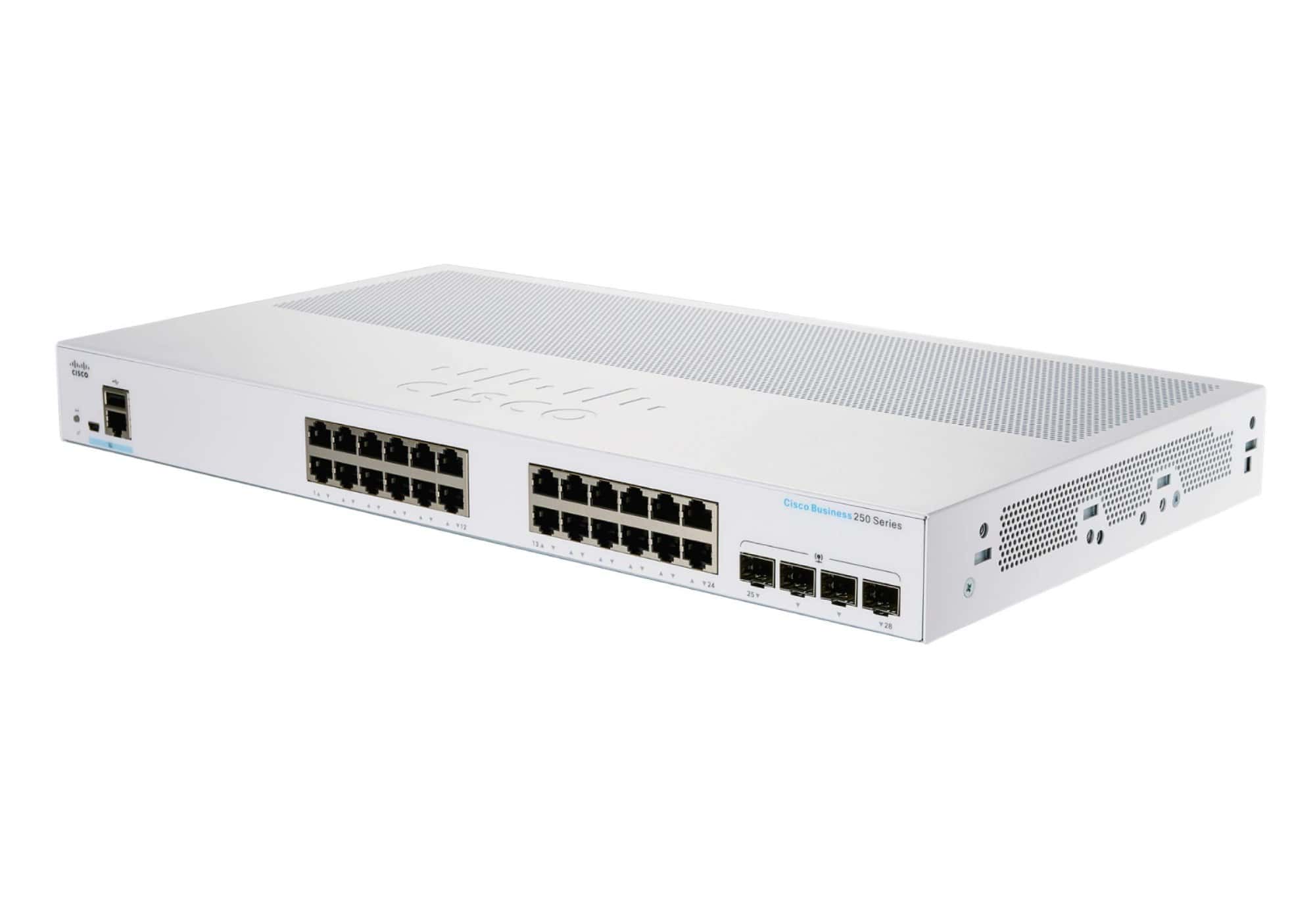 Cisco Refurb/CBS250 Smart 24-port GE PoE 4x1 (CBS250-24P-4XEU-RF) thumbnail