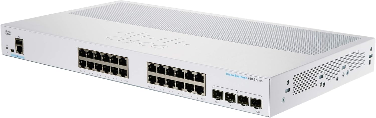 Cisco Refurb/CBS250 Smart 24-port GE 4x10G SF (CBS250-24T-4XEU-RF) thumbnail