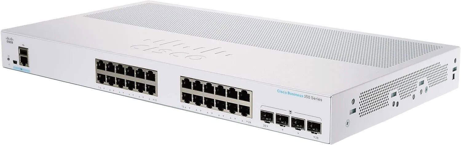 Cisco Refurb/CBS350 Managed 24P GE 4x1G SFP (CBS350-24T-4GUK-RF) thumbnail