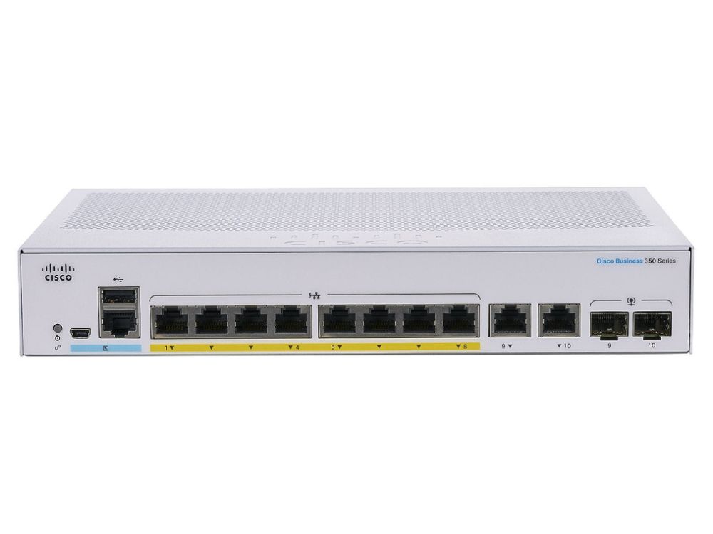 Cisco Refurb/CBS350 Managed 8port GE Full PoE (CBS350-8FP-2GUK-RF) thumbnail