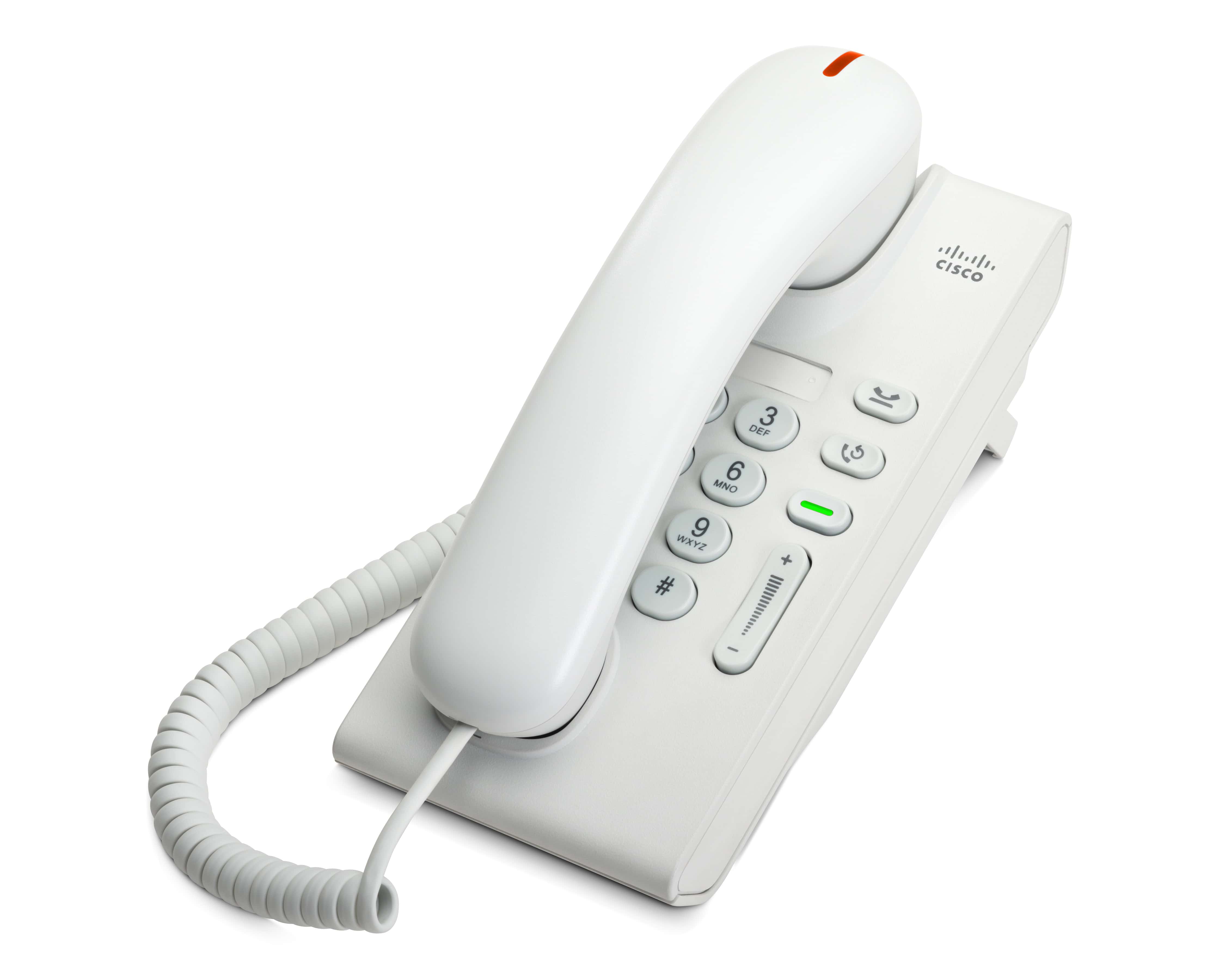 Cisco Phone/UC Phone 6901 White Std Handset (CP-6901-W-K9=) thumbnail