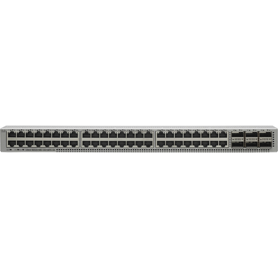 Cisco Refurb/Nexus9300w/48p10GBASE-Tand6p100GQ (N9K-C93108TC-EX-RF) thumbnail