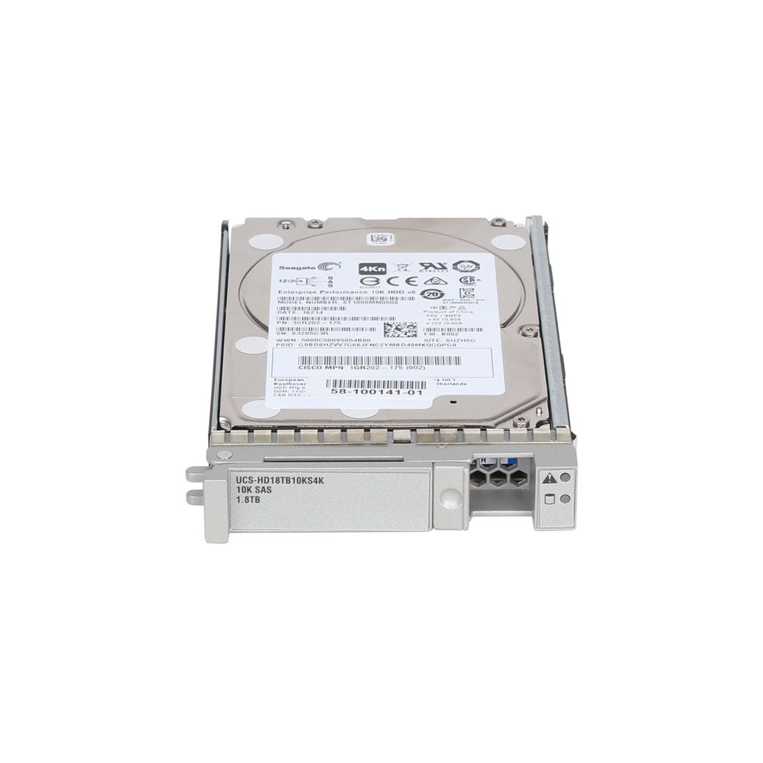 Cisco HDD/1.8 TB 12G SAS 10K RPM SFF HDD 4K (UCS-HD18TB10KS4K=) thumbnail