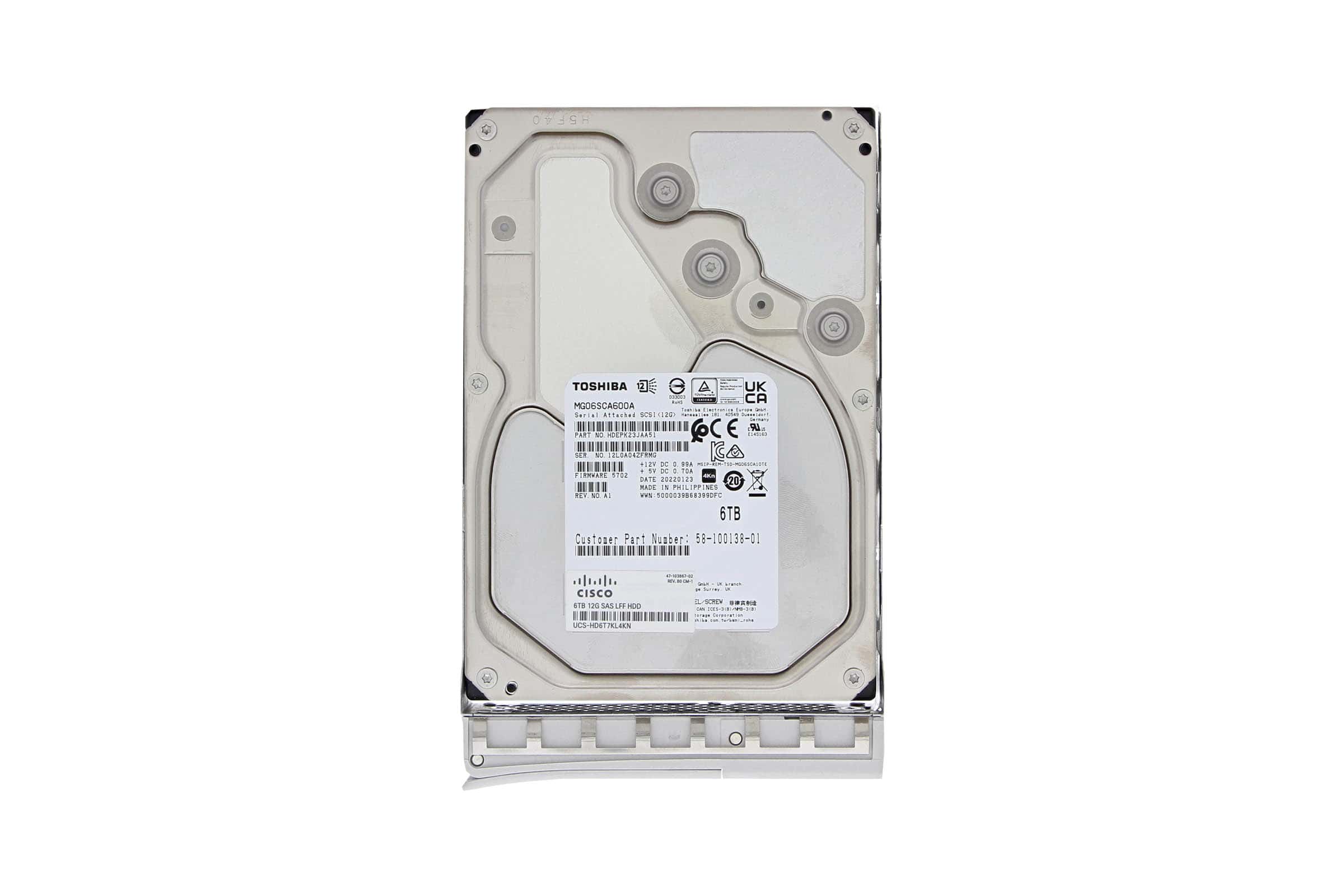 Cisco 6 TB 12G SAS 7.2K RPM LFF HDD 4K (UCS-HD6T7KL4KN=) thumbnail
