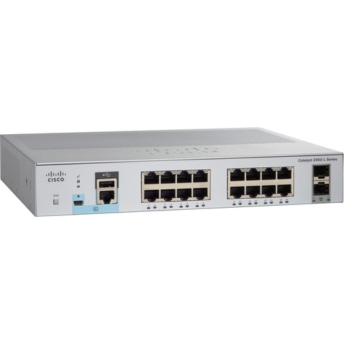 Cisco Refurb/Cat2960L 16p GigE 2x1G SFP LAN Lt (WS-C2960L16TSLL-RF) thumbnail