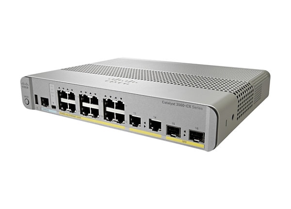 Cisco Refurb/Switch/Cat 3560-CX 12p PoE IPBase (WS-C3560CX12PCS-RF) thumbnail