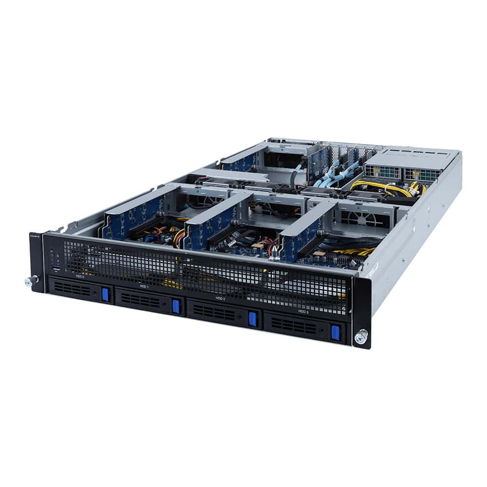 GIGABYTE G242-P31 LGA 4926 Rack (2U) Zwart, Grijs (6NG242P31MR-00) thumbnail