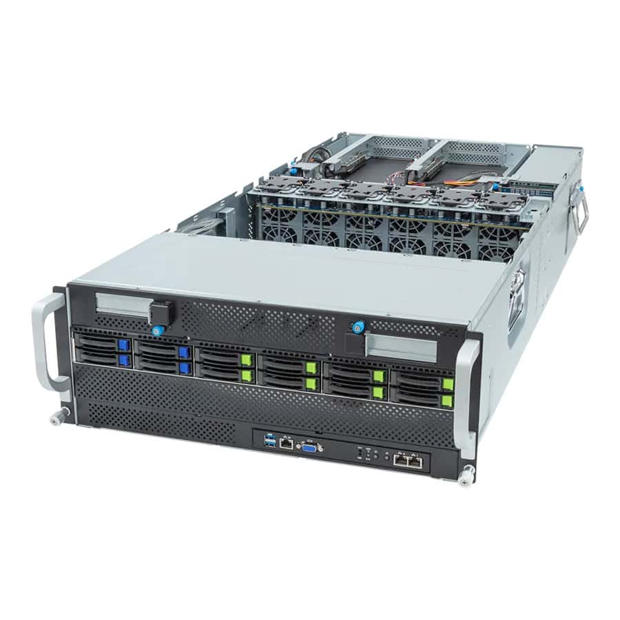 GIGABYTE G493 Intel C741 LGA 4677 (Socket E) Rack (2U) Zwart, Zilver (6NG493ZB1DR000AAP1) thumbnail