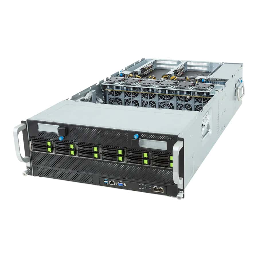 GIGABYTE G493 Intel C741 LGA 4677 (Socket E) Rack (2U) Zwart, Zilver (6NG493ZB2DR000AAP1) thumbnail
