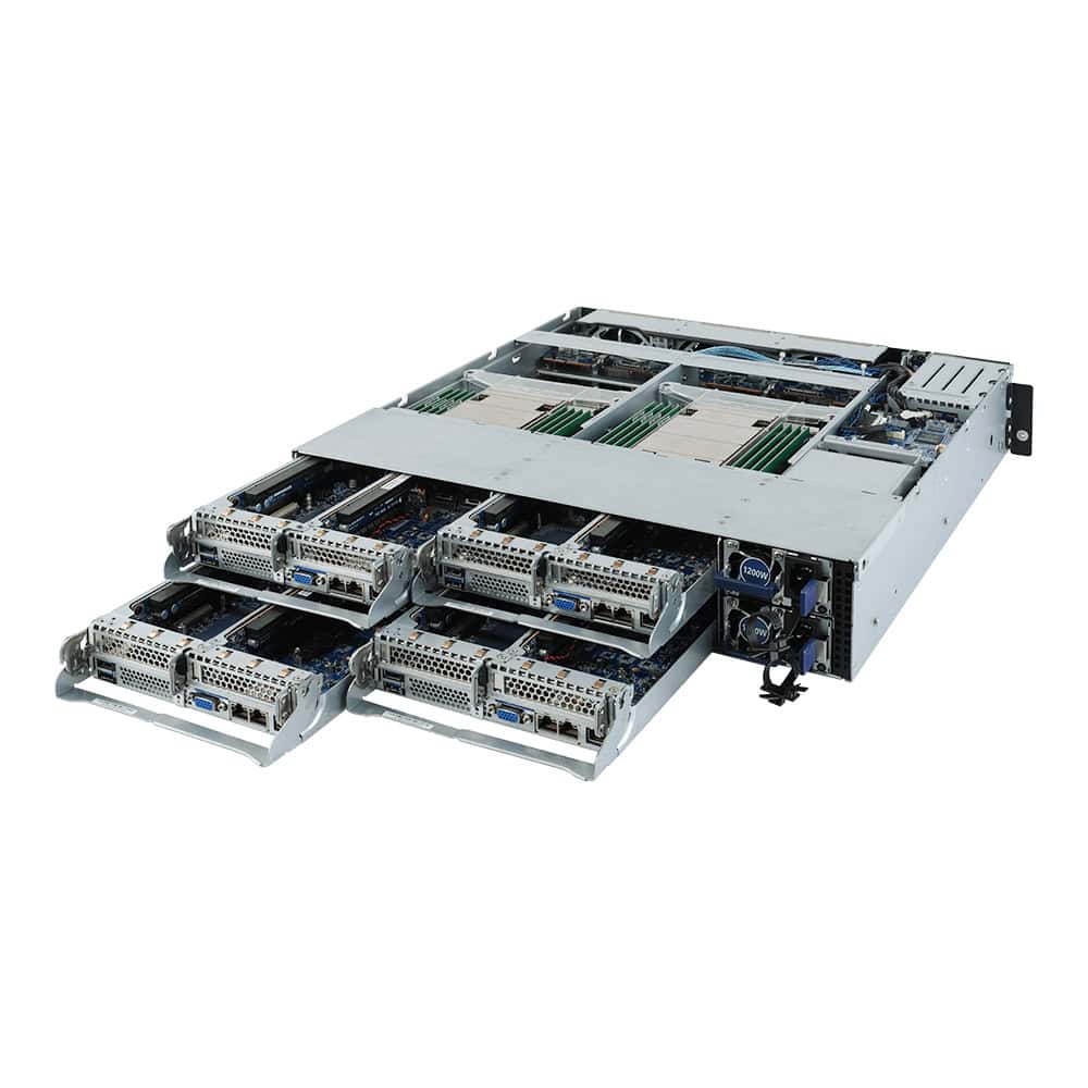 GIGABYTE H242-Z10 Socket TR4 Rack (2U) Zwart (6NH242Z10MR-00) thumbnail