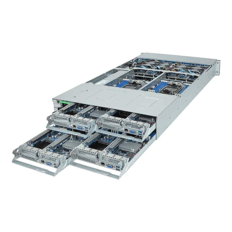 GIGABYTE H263 LGA 4677 (Socket E) Rack (2U) Zwart (6NH263S63DR000AAW1) thumbnail