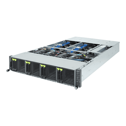 GIGABYTE H263 LGA 4677 (Socket E) Rack (2U) Zwart (6NH263S64DR000AAN1) thumbnail