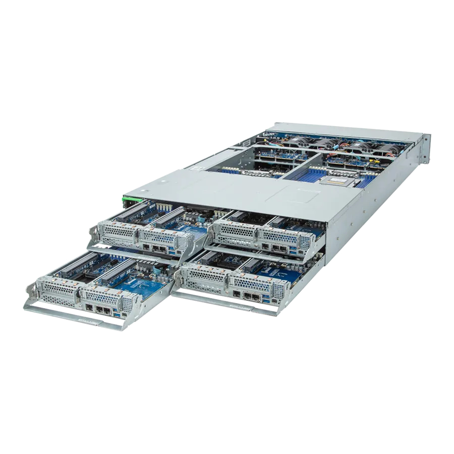 GIGABYTE H273 LGA 6096 Rack (2U) Zwart (6NH273Z80DR000AAN1) thumbnail