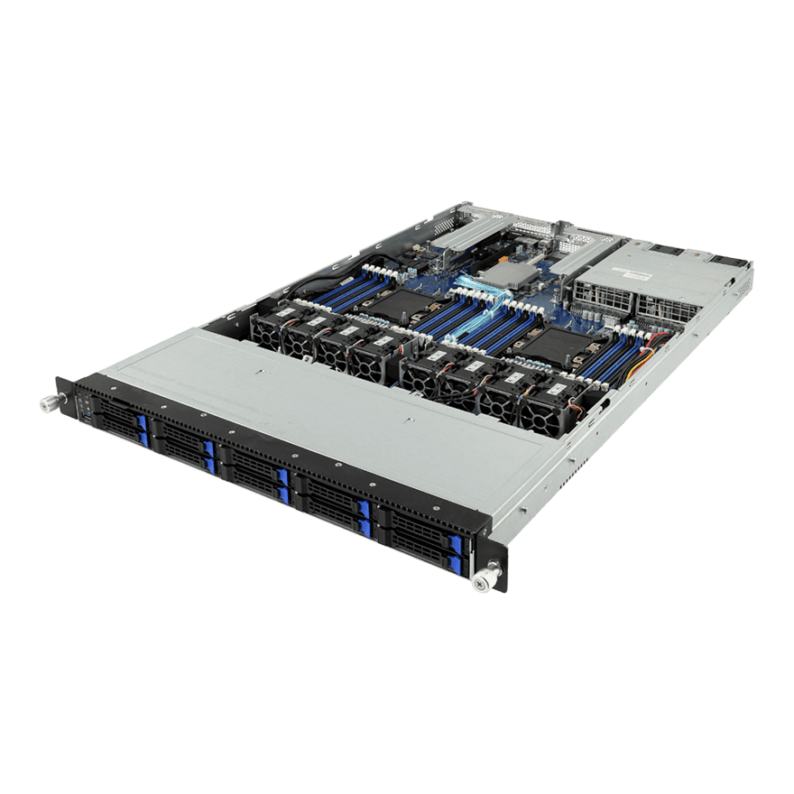 GIGABYTE R181-2A0 Intel® C621 LGA 3647 (Socket P) Rack (1U) (6NR1812A0MR-00) thumbnail
