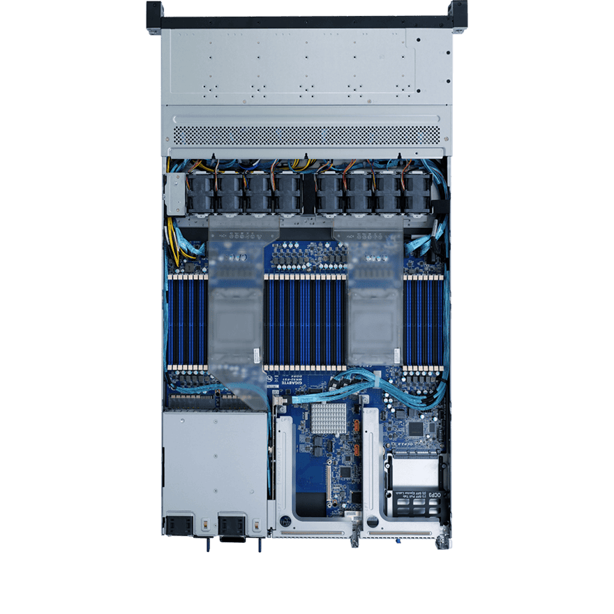 GIGABYTE R182-NC0 Intel C621A LGA 4189 Rack (1U) (6NR182NC0MR-00) thumbnail