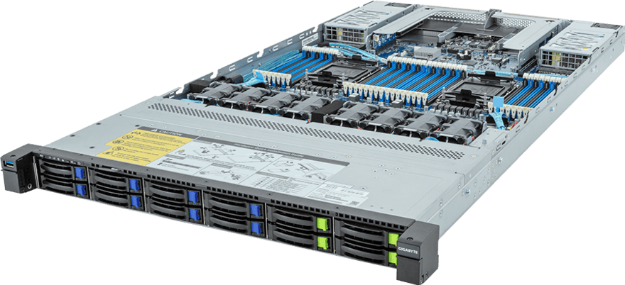 GigaByte Barebone R183-S92-ABV2 (6NR183S92DR000ABV2) thumbnail