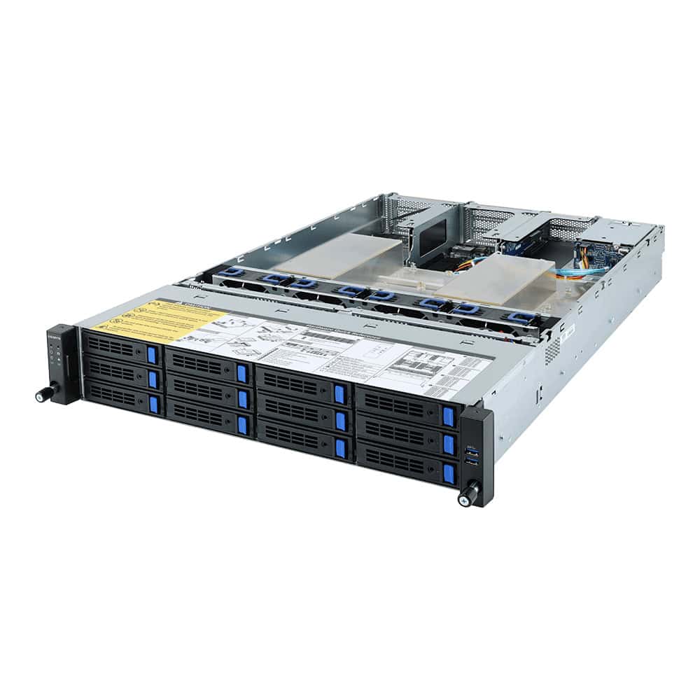 GIGABYTE R282-Z90 Socket SP3 Rack (2U) Zwart (6NR282Z90MR-00) thumbnail