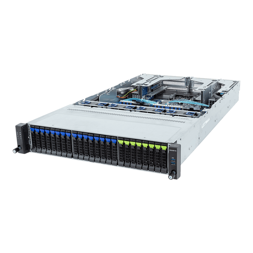 GIGABYTE R283 LGA 4677 (Socket E) Rack (2U) (6NR283S92DR000AAE3) thumbnail