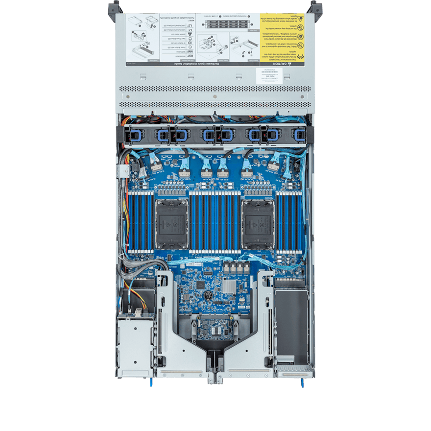 GIGABYTE R283 LGA 4677 (Socket E) Rack (2U) (6NR283S94DR000AAC1) thumbnail