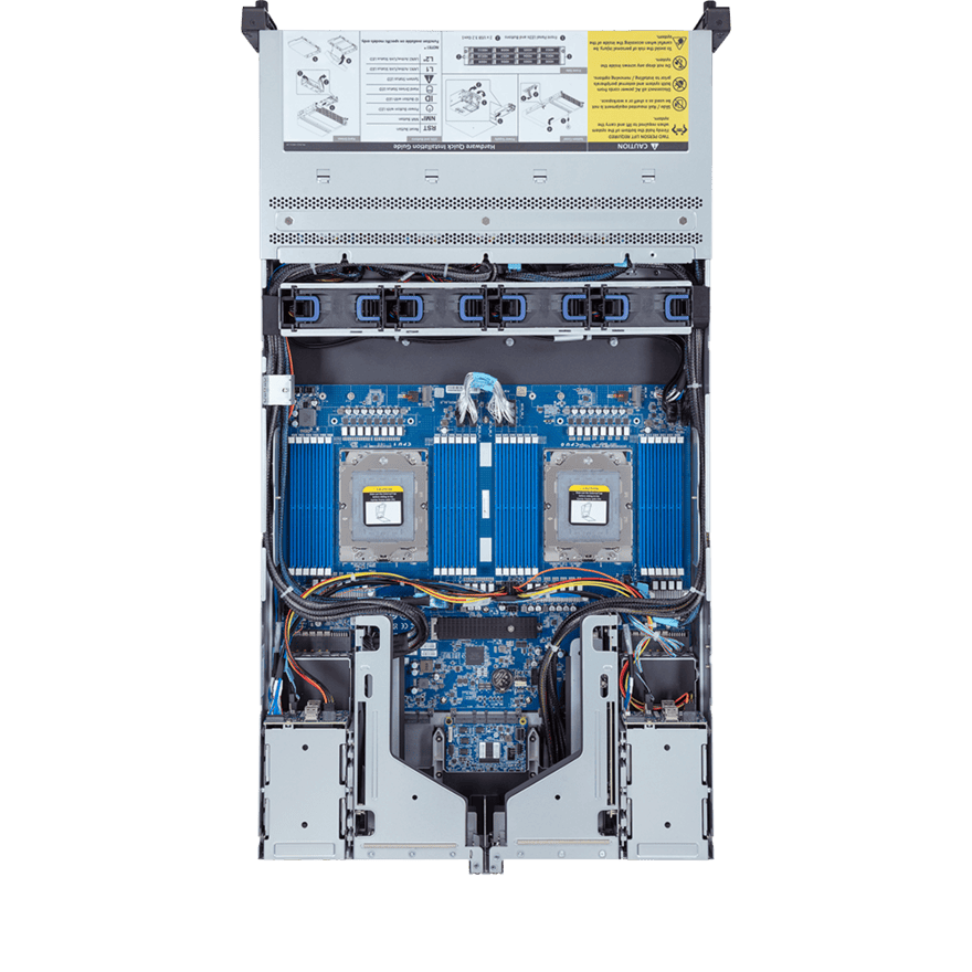 GIGABYTE R283 LGA 4677 (Socket E) Rack (2U) (6NR283Z90DR000AAD1) thumbnail