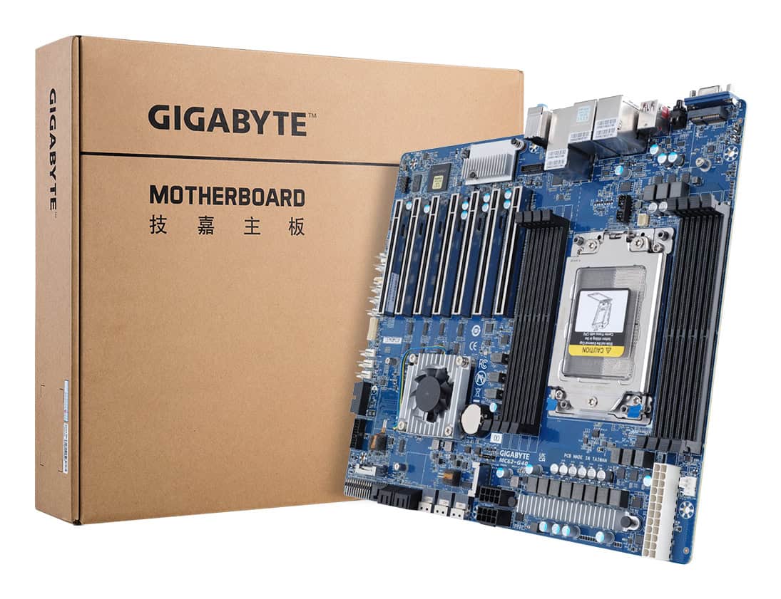 GIGABYTE MC62-G40 AMD WRX80 Socket sWRX8 SSI CEB (9MC62G40MR-00) thumbnail
