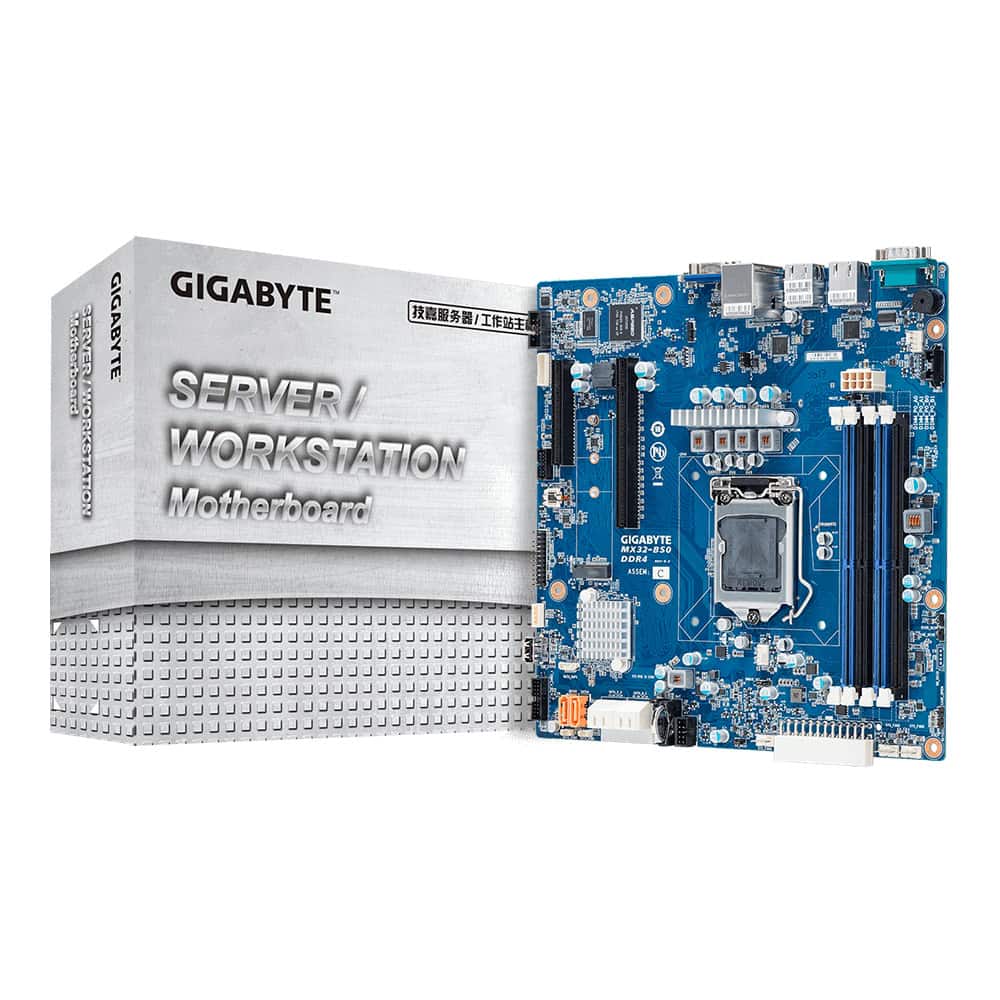 GIGABYTE MX32-BS0 Intel C242 LGA 1151 (Socket H4) micro ATX (9MX32BS0MR-00) thumbnail